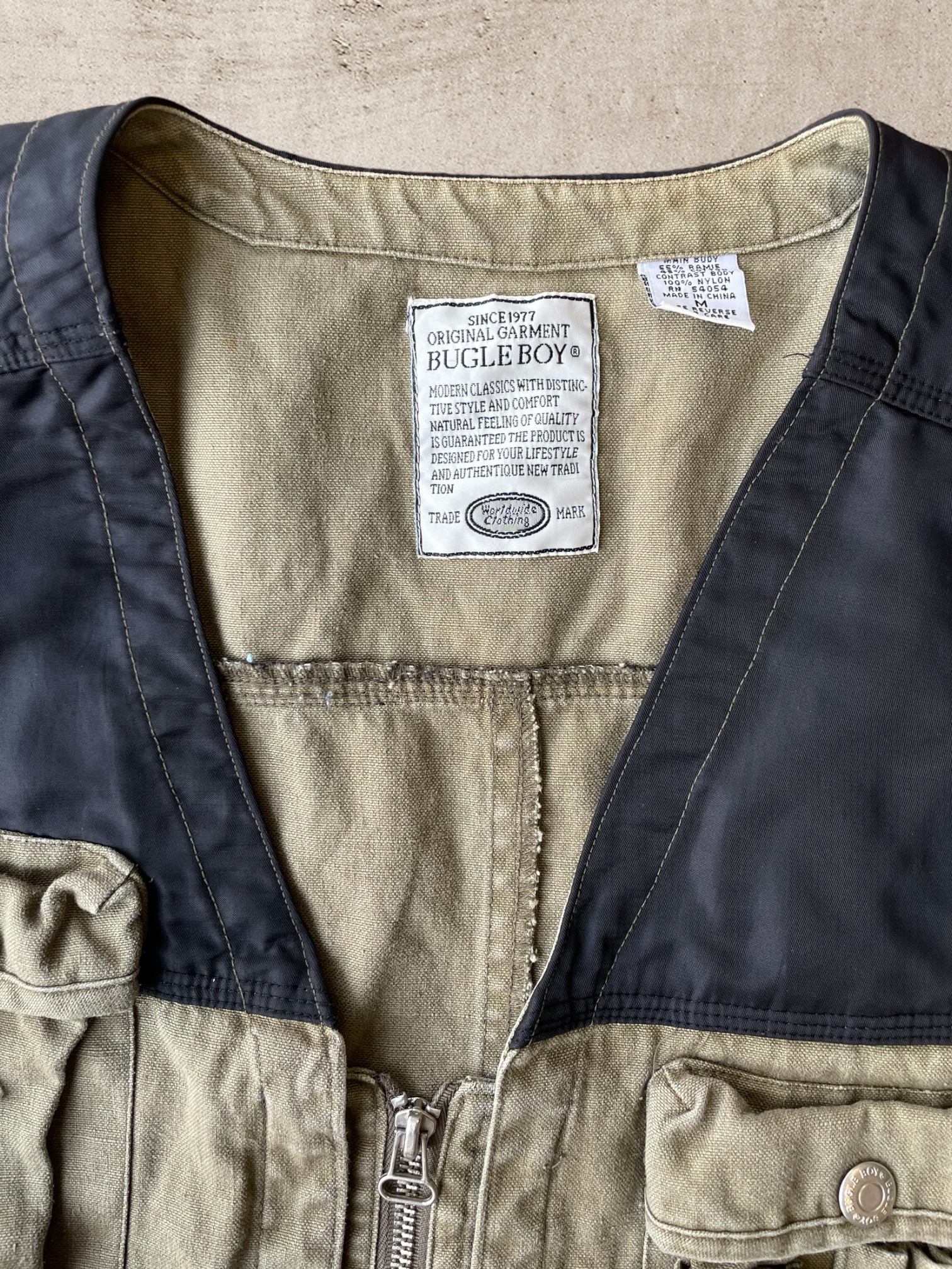 90s Bugle Boy Utility Vest - Large/X-Large