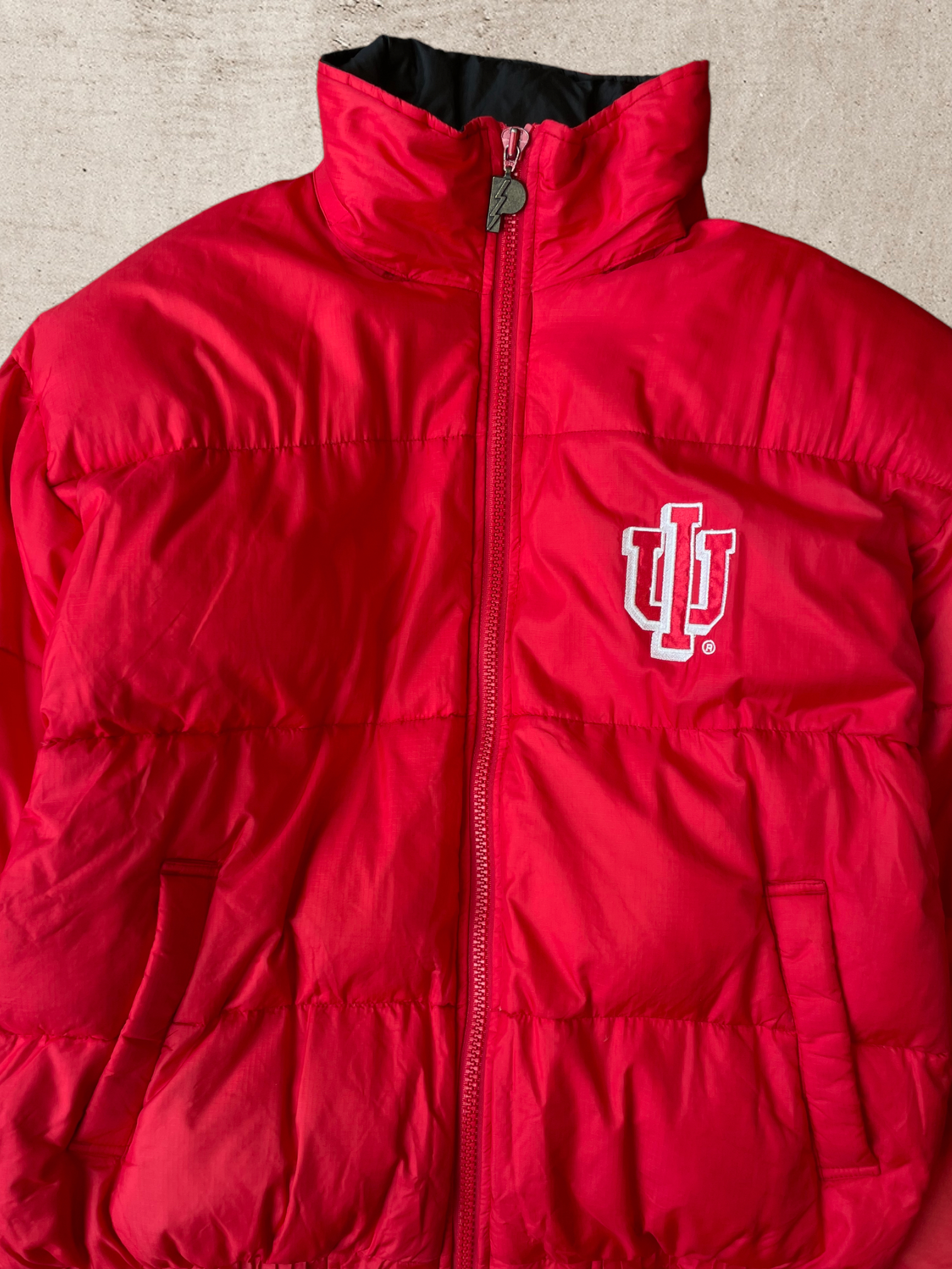 Vintage University of Indiana Puffer Jacket - Large