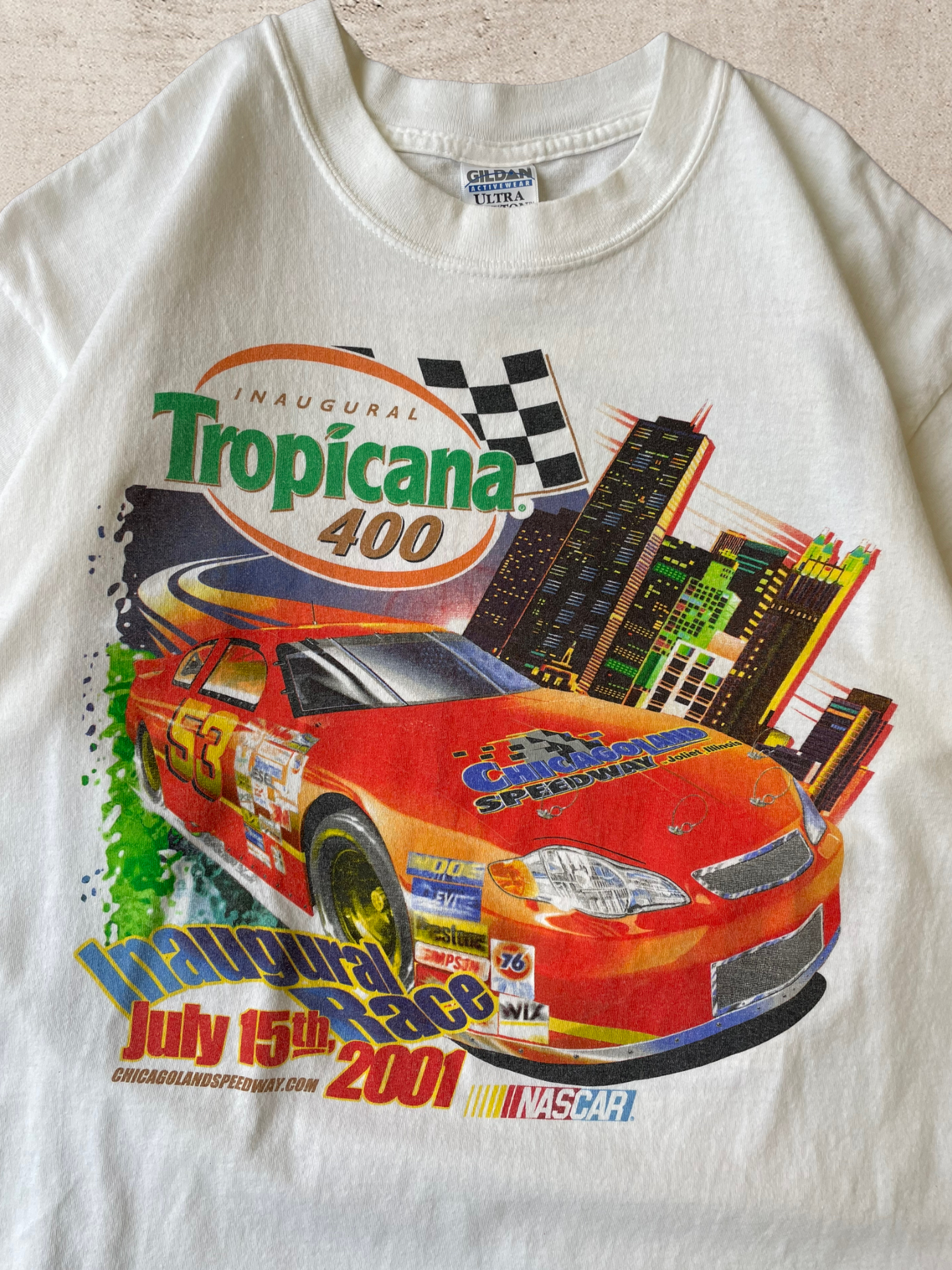2001 Tropicana 400 Racing T-Shirt - Large