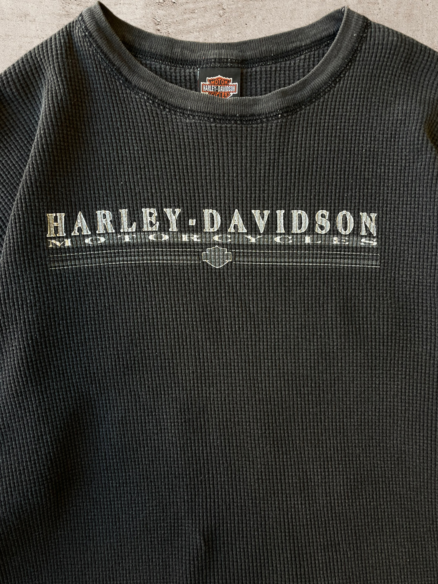 1998 Harley Davidson Thermal Long Sleeve T-Shirt - Large