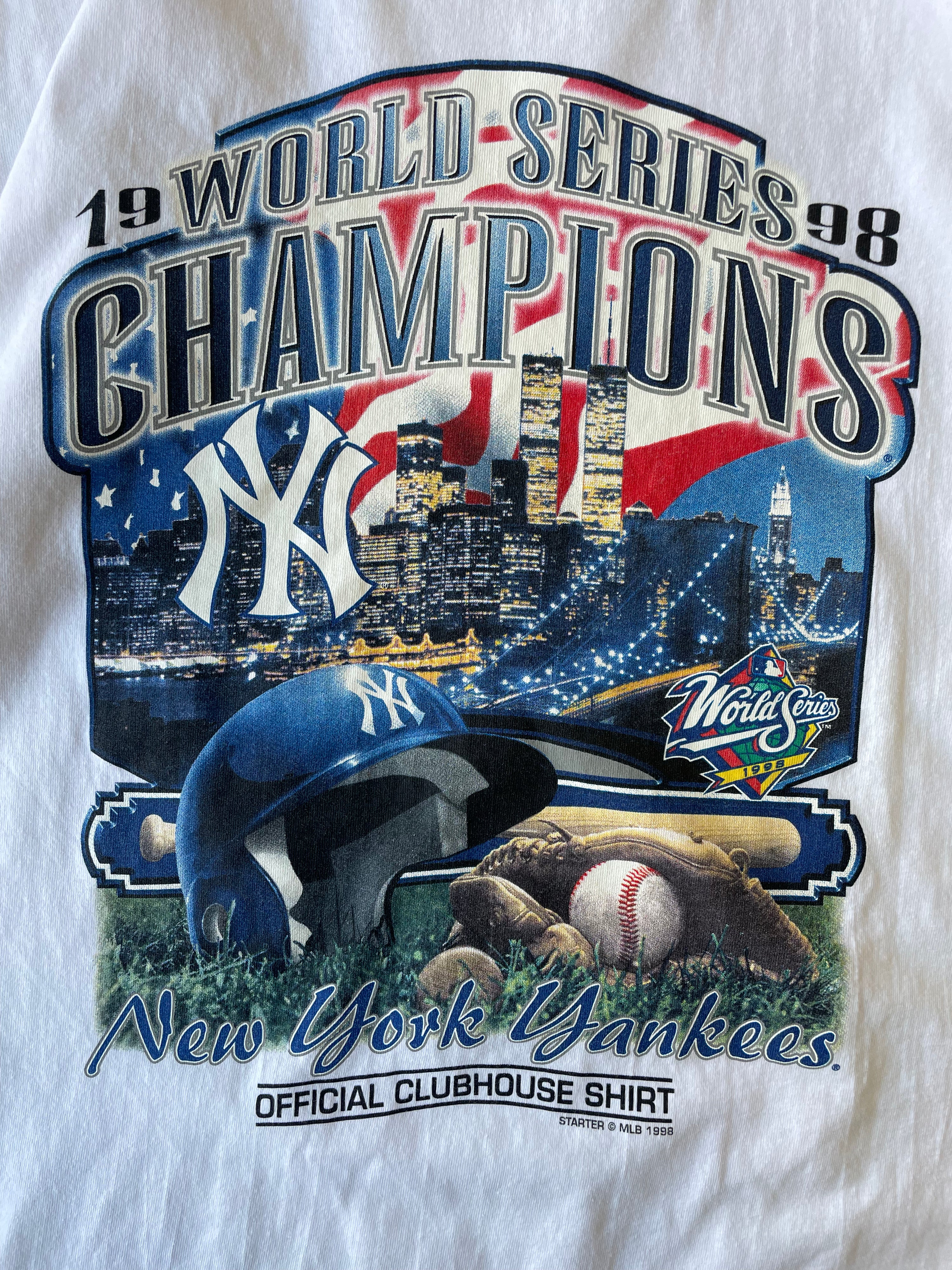 1998 New York Yankees World Series Championship T-Shirt - Large