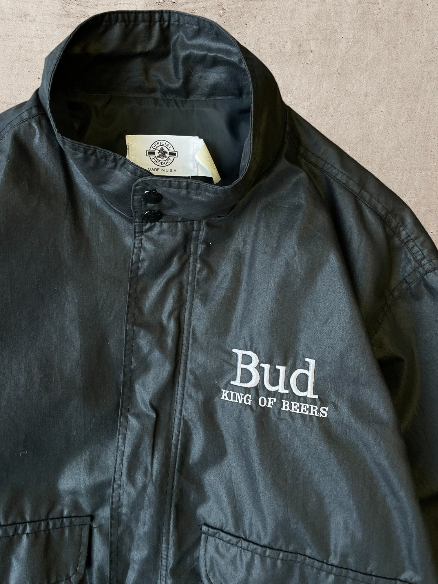 90s Bud King of Beers Windbreaker Jacket - X-Large