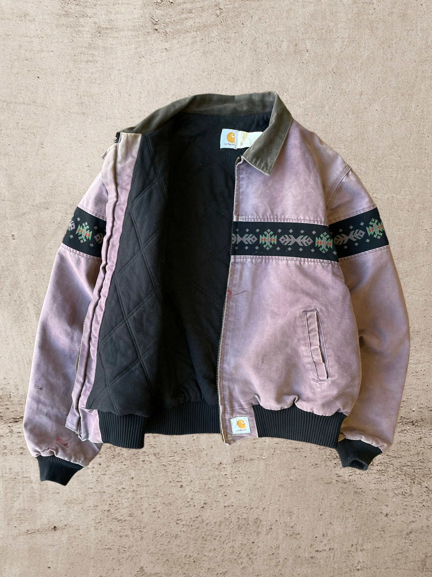 90s Carhartt Aztec Santa Fe Purple Jacket - XL