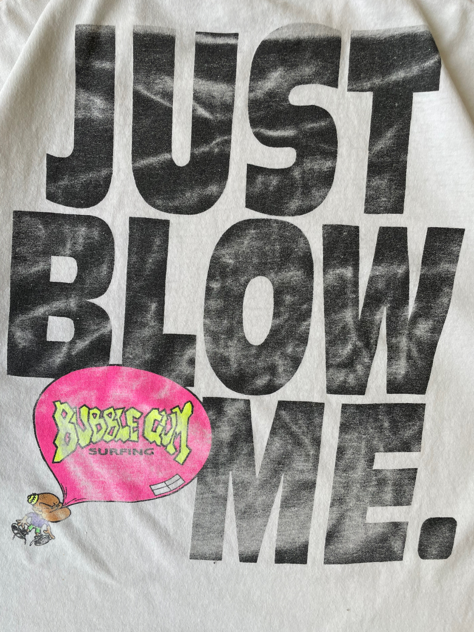 90 年代 Just Blow Me Surf ワックス T シャツ - XL
