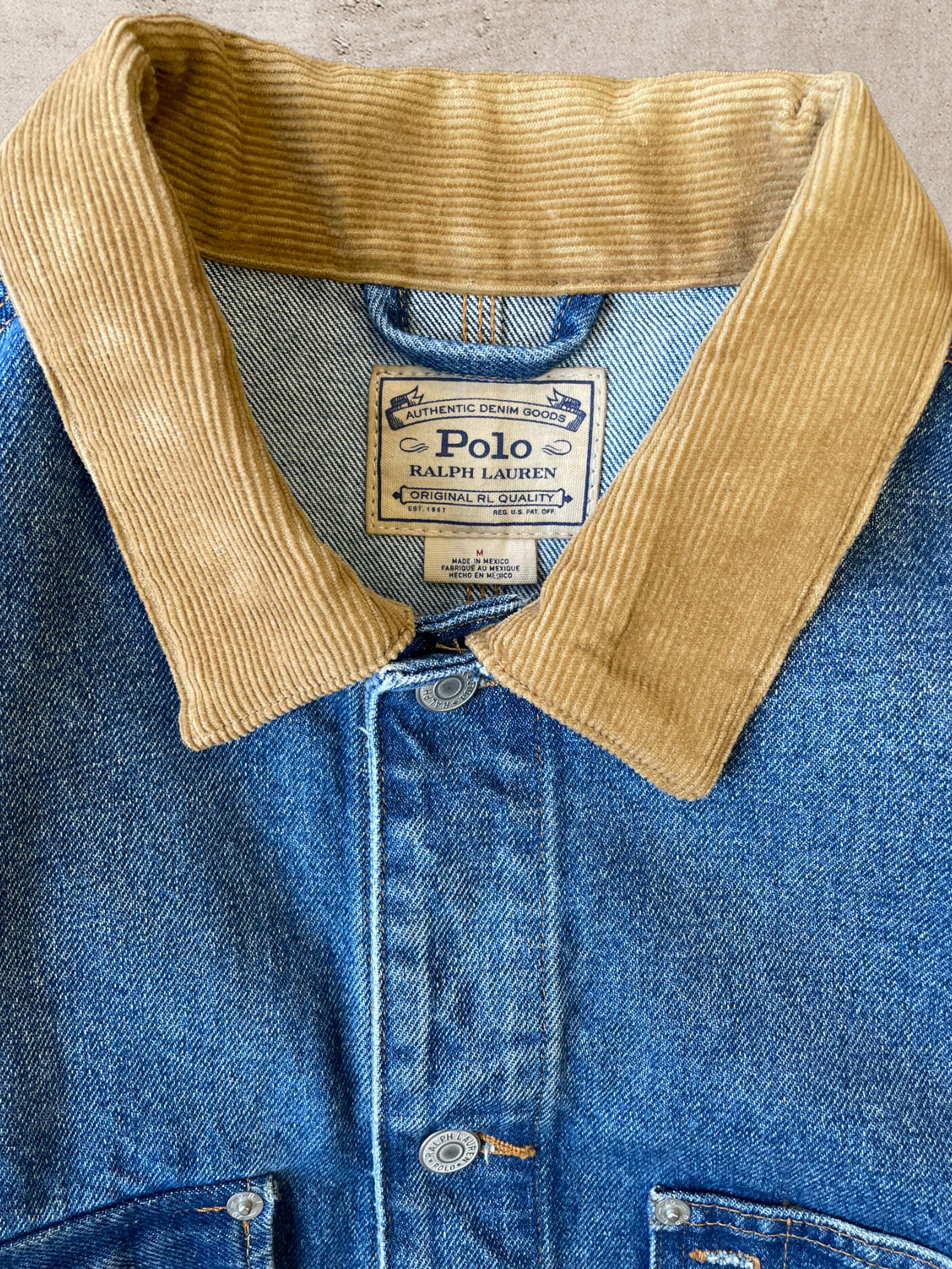 Vintage Polo Ralph Lauren Denim Jacket - Large