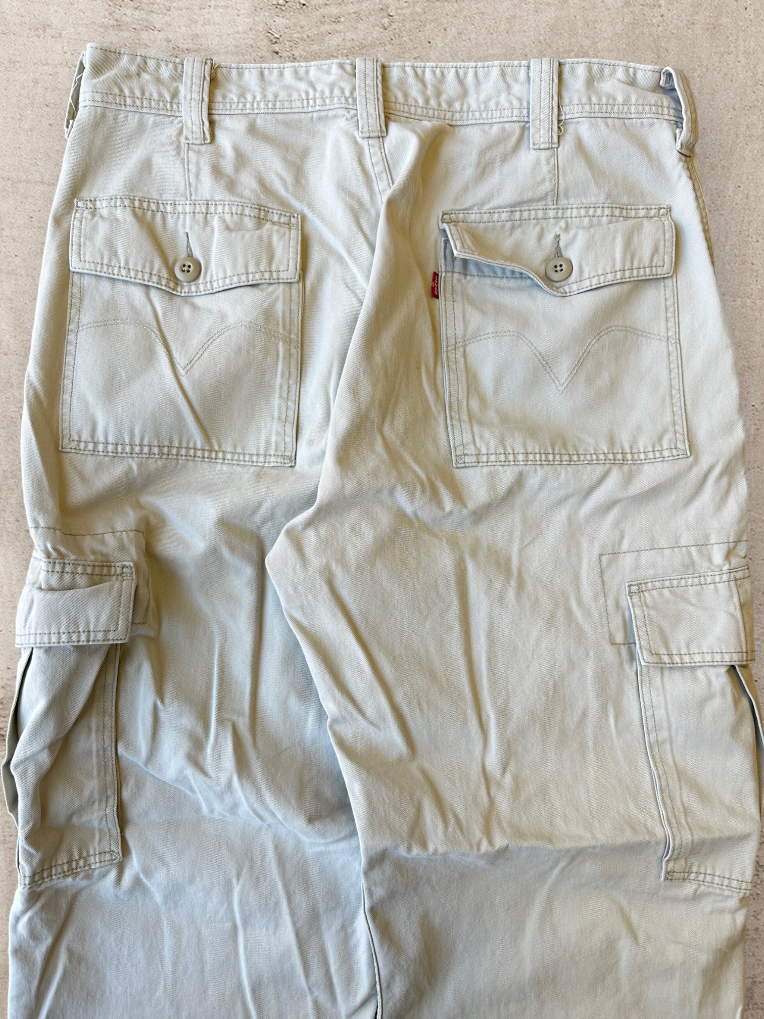 Vintage Levi Tan Baggy Cargo Pants - 36x29