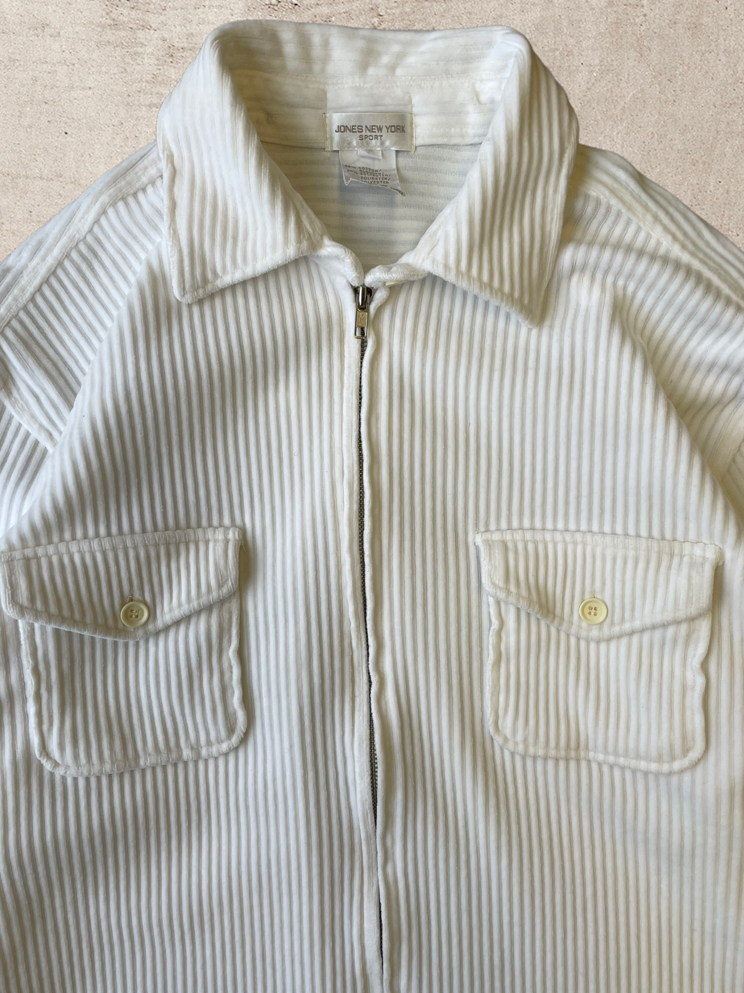 Vintage Corduroy Zip up Jacket - Large