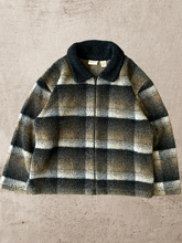 Load image into Gallery viewer, Vintage Plaid Fleece Zip up Jacket - Medium
