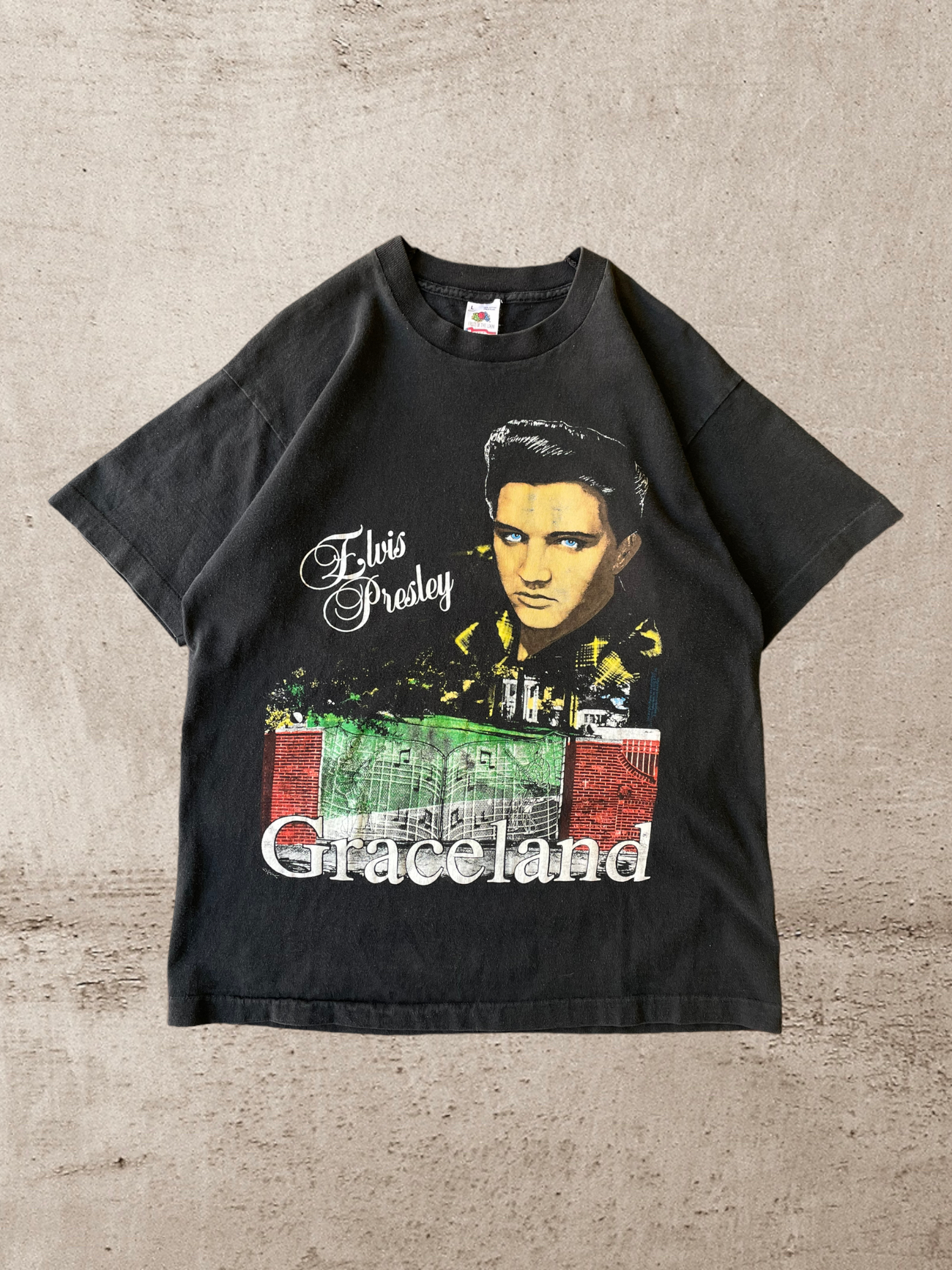 90s Elvis Presley Graceland T-Shirt - Large