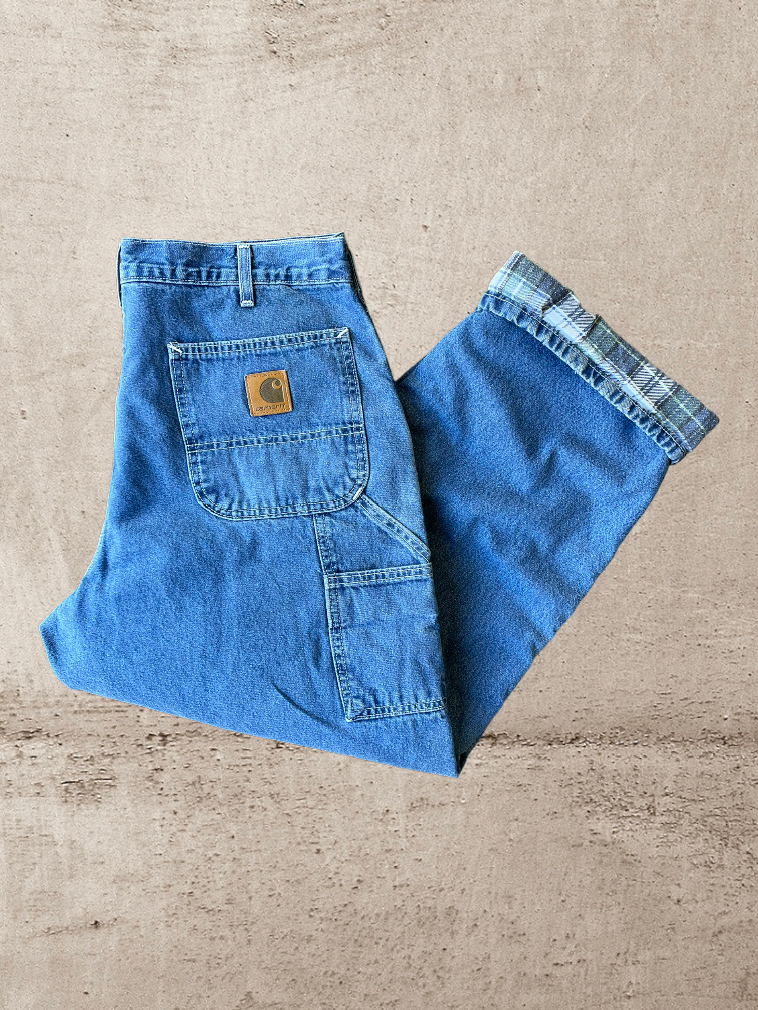 90s Carhartt Blanket Lined Carpenter Jeans- 36x29