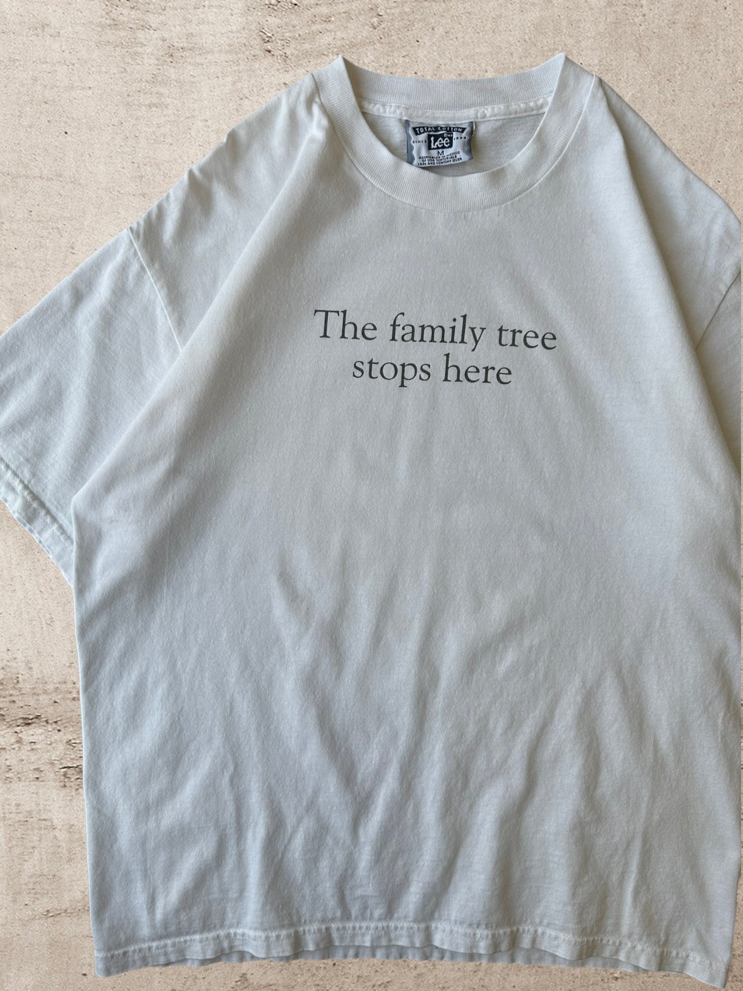 90s The Family Tree Stops Here T-Shirt - Medium