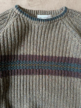 Load image into Gallery viewer, Vintage Gap Striped Green Knit Sweater - Large
