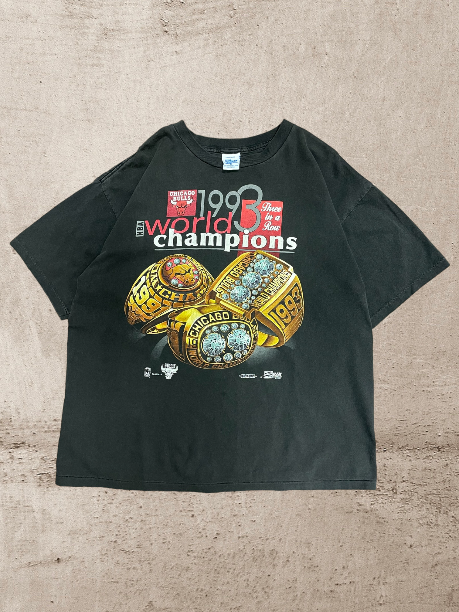 1993 Chicago Bulls Championship T-Shirt - X-Large