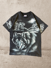 Load image into Gallery viewer, 90s Nature Wolf All Over Print T-Shirt - Medium
