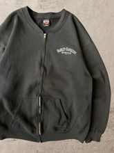 Load image into Gallery viewer, 1995 Harley Davidson Dick Farmer&#39;s Zip Up Crewneck - Large

