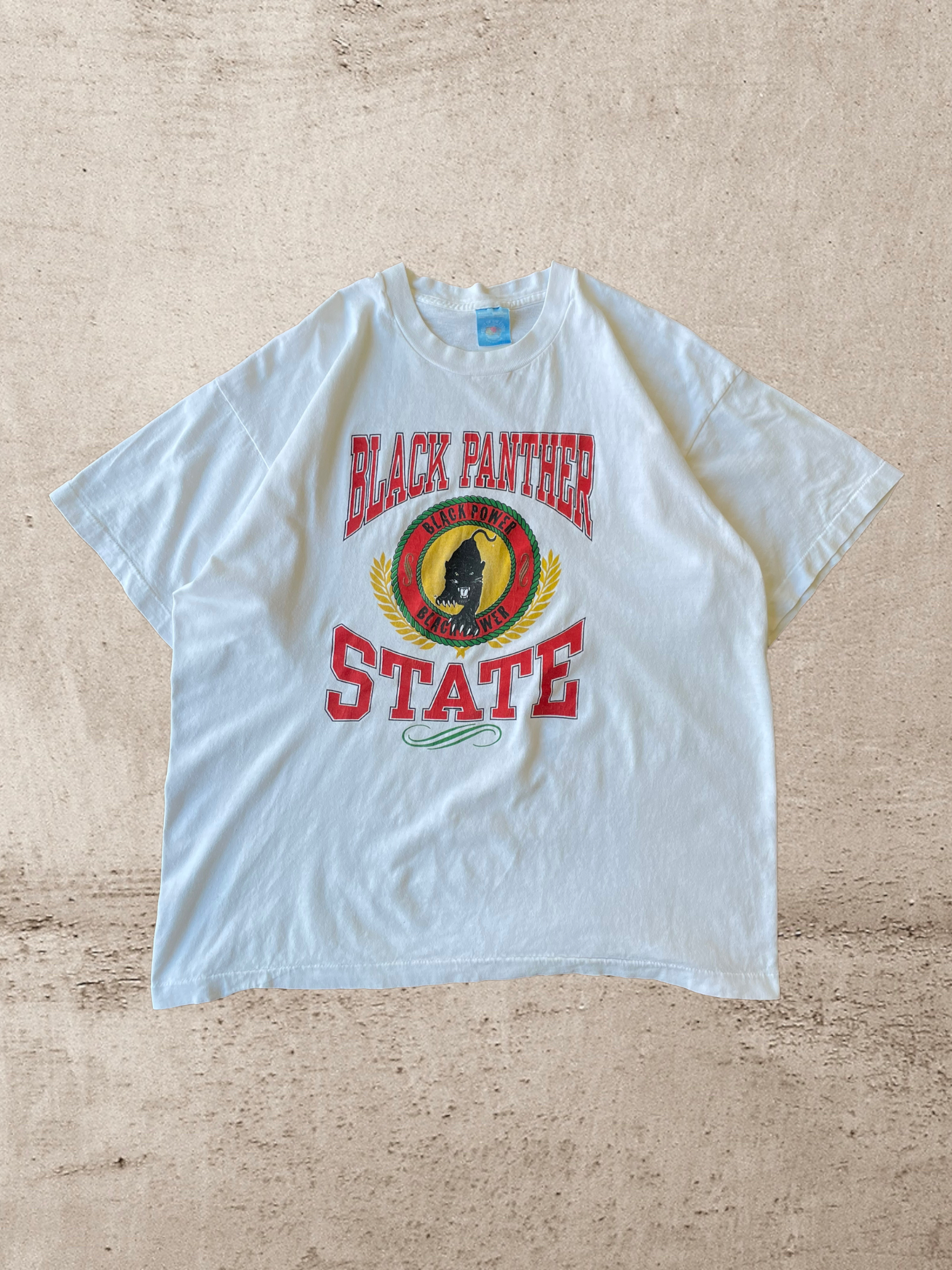90s Black Panther State T-Shirt - XL