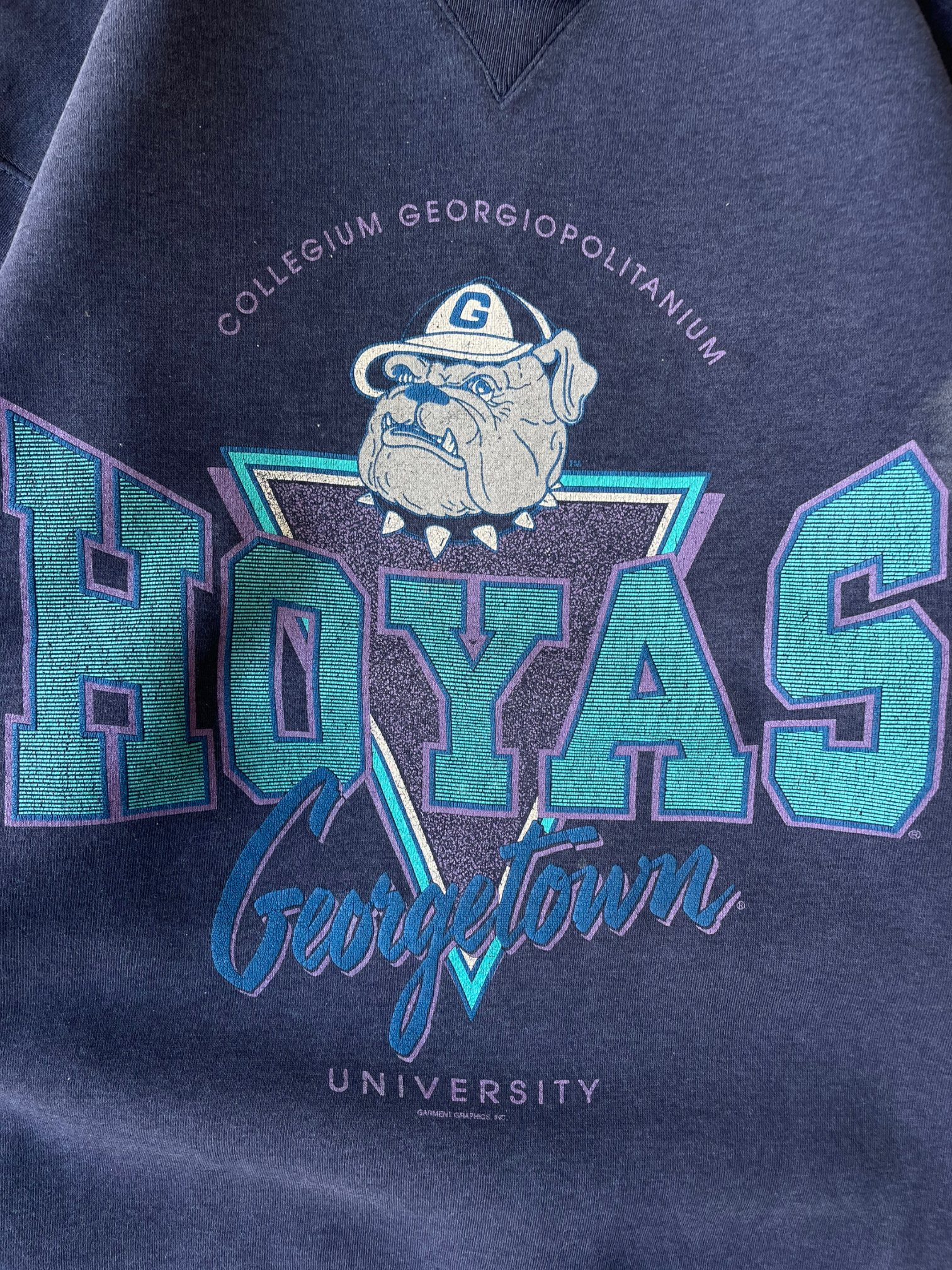 90s Georgetown University Hoyas Crewneck - Medium