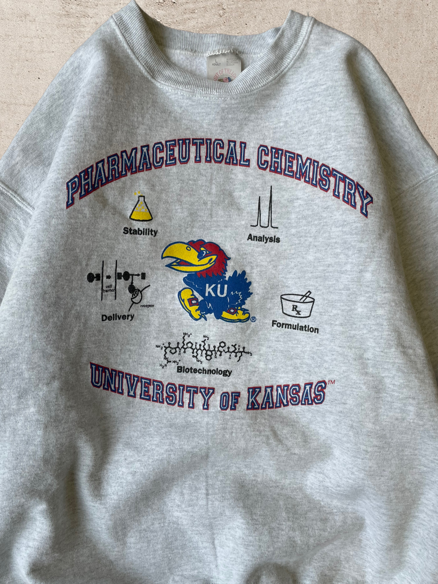 90s University of Kansas Chemistry Crewneck - Large