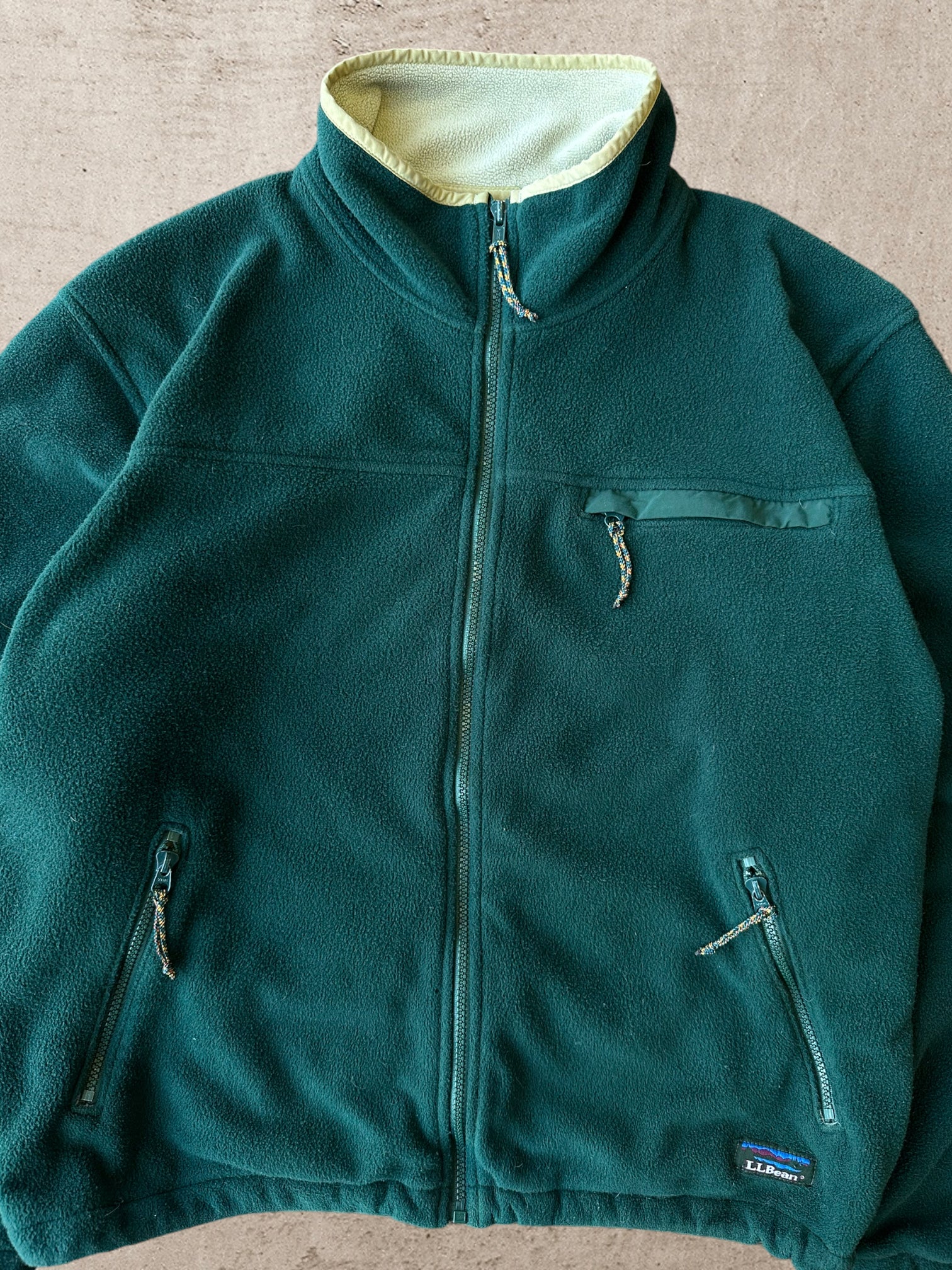 90s L.L Bean Green Fleece Jacket - Large