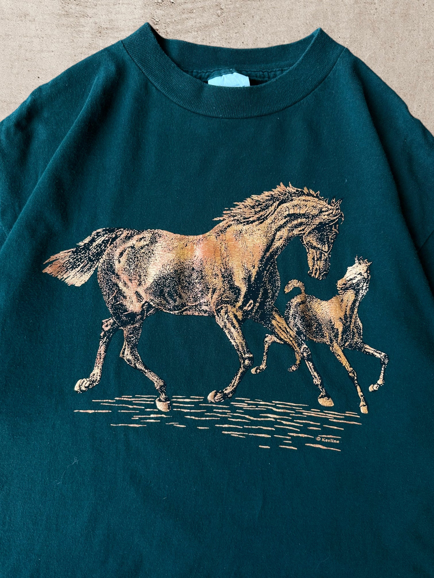 90s Nature Horses T-Shirt - XL