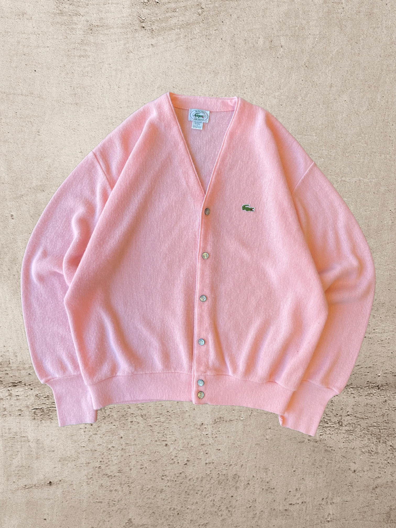 90s Pink Lacoste Cardigan - Large/XL