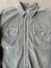 Load image into Gallery viewer, Vintage Grey Corduroy Button Up - Large
