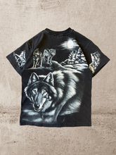 Load image into Gallery viewer, 90s Nature Wolf All Over Print T-Shirt - Medium
