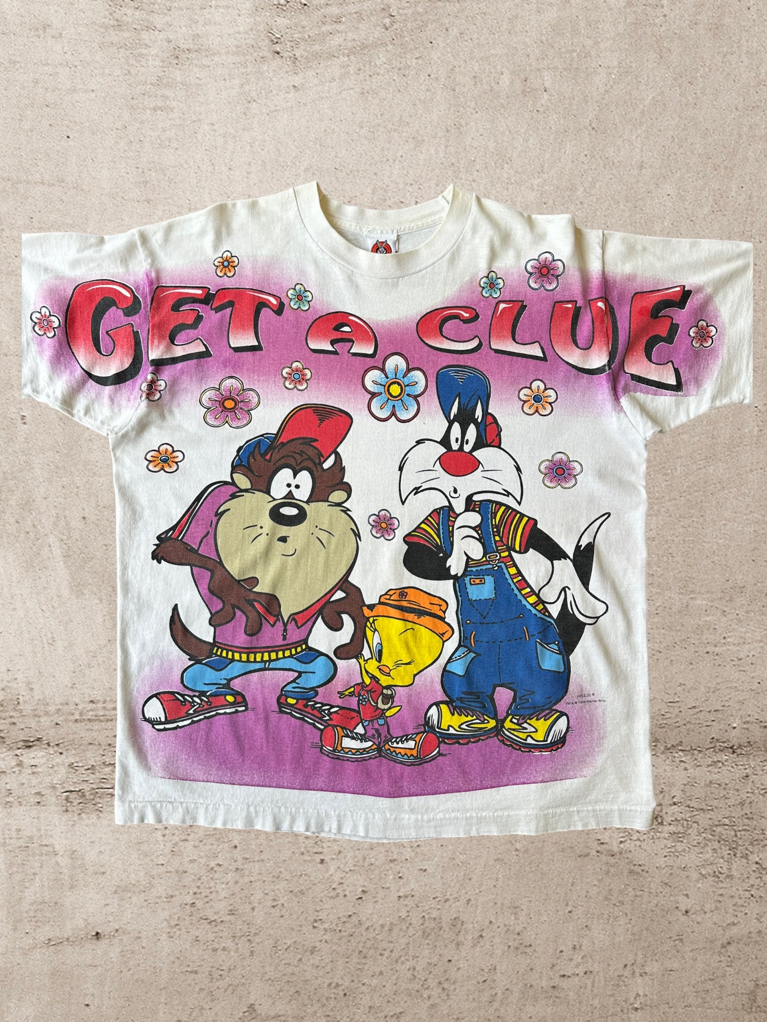 1996 Looney Tunes Get a Clue Shirt - Large
