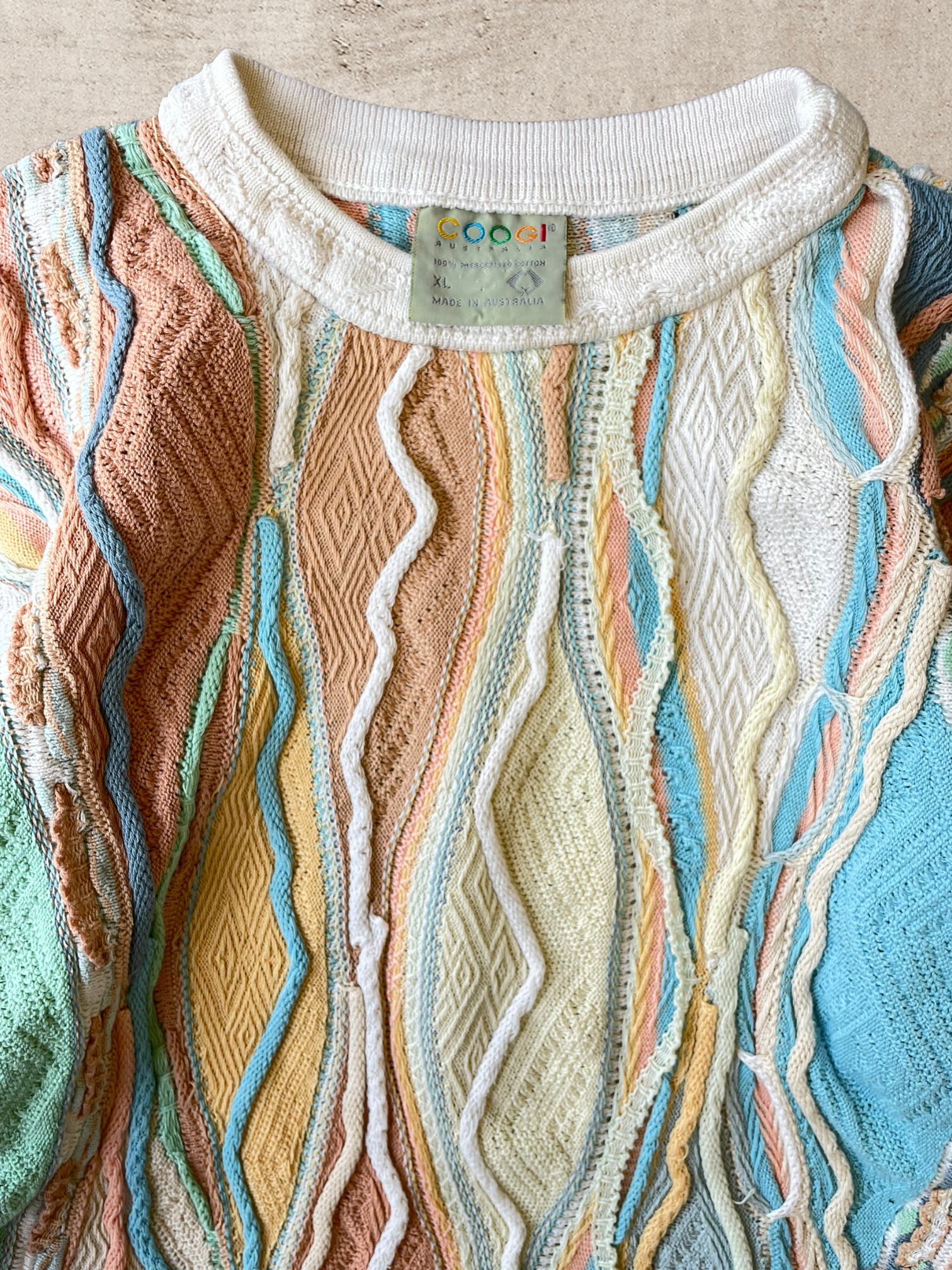 90 s Coogi Multicolor Knit Sweater - Large