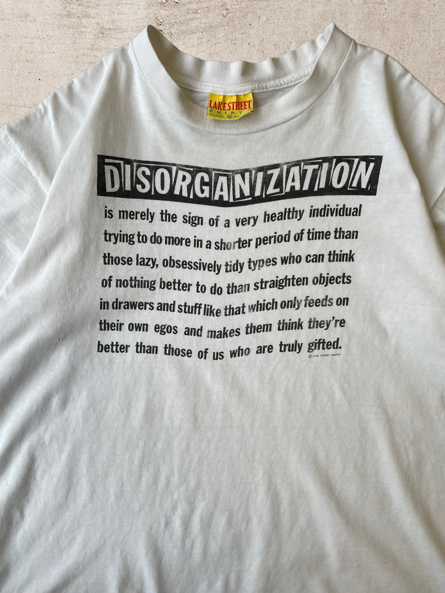 90s Disorganization Graphic T-Shirt - Large