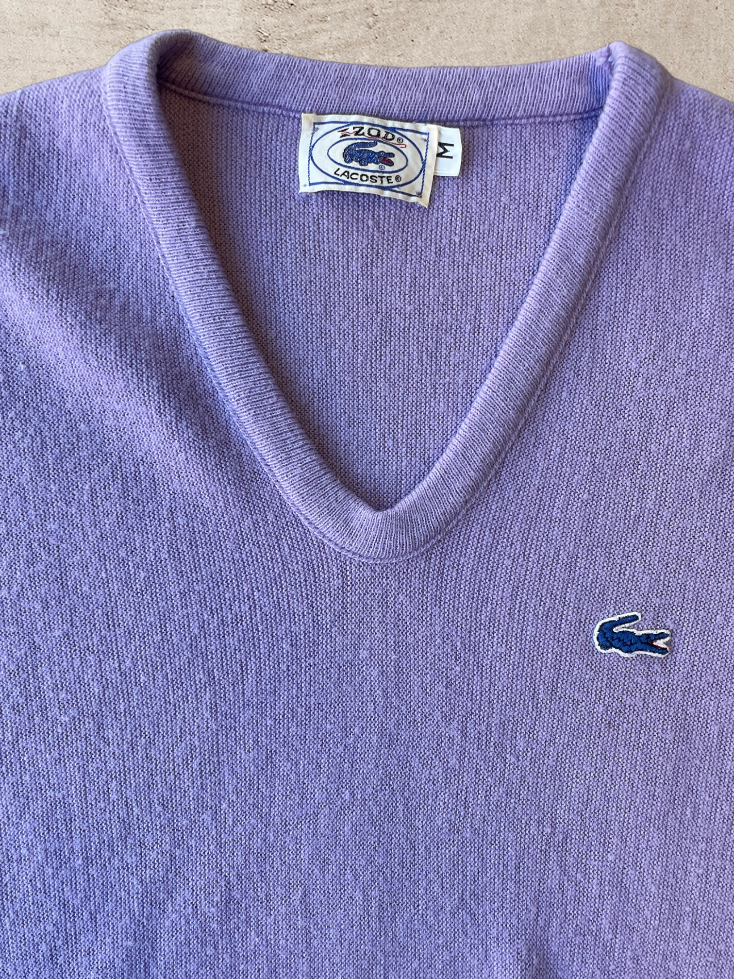 70s Purple Lacoste Vest - Medium